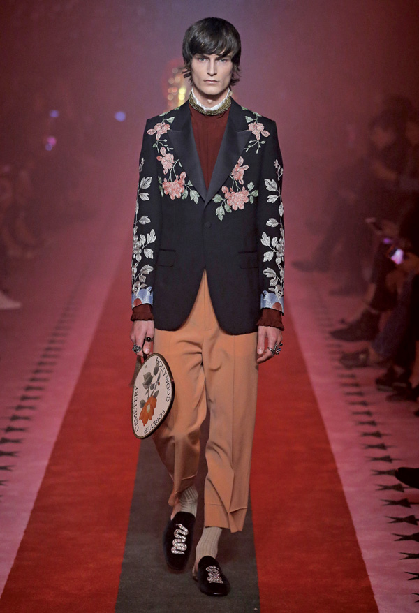 A male model launches Gucci’s spring/summer collection for women 